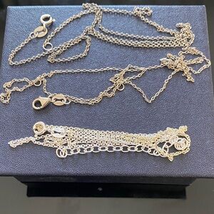 Three Sterling Silver Chains
